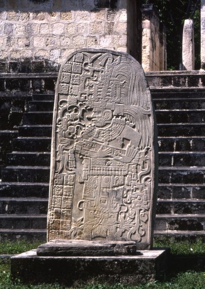 Seibal, Estela 10, Período Clásico Último, 849 d.C. de Mayan